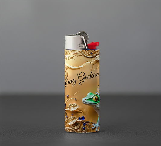 König Geckoo Feuerzeug – Golden Gecko Edition
