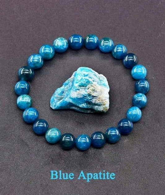 Armband aus Blue Apatit – Stein der Klarheit